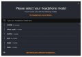 Select your headphones Sonarworks True-Fi