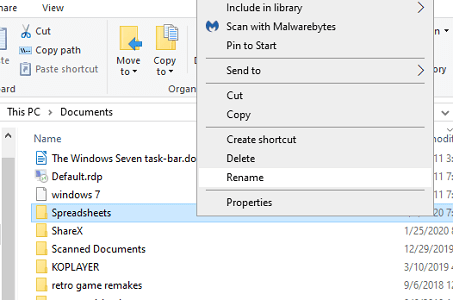 Folder context menu excel file could not be accessed when saving