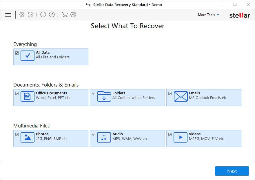 stellar data recovery free download full version