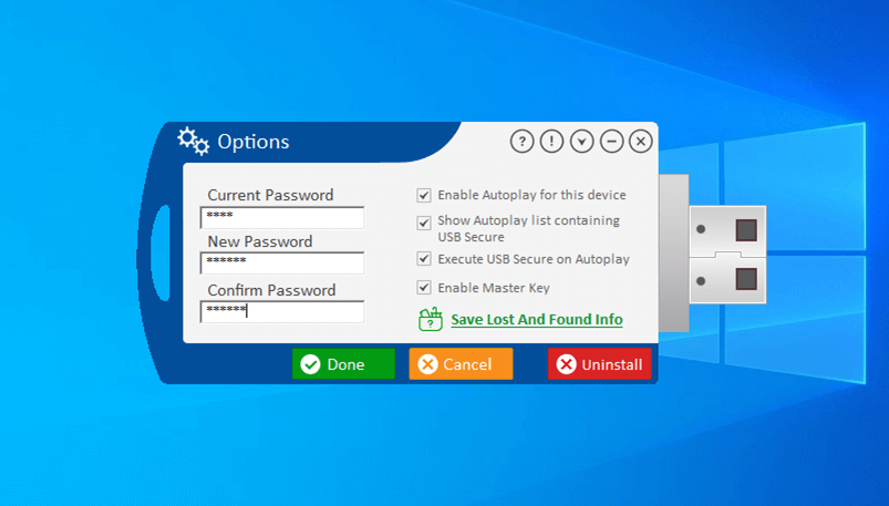 Download USB security software to password-protect your USBs