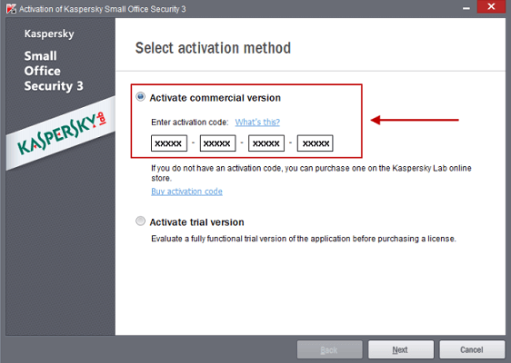 select activation method
