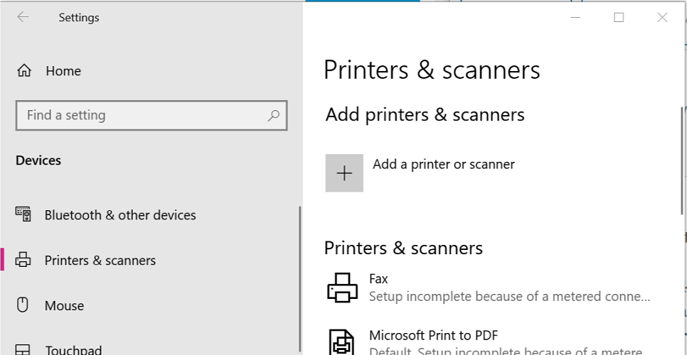 Printer queue error