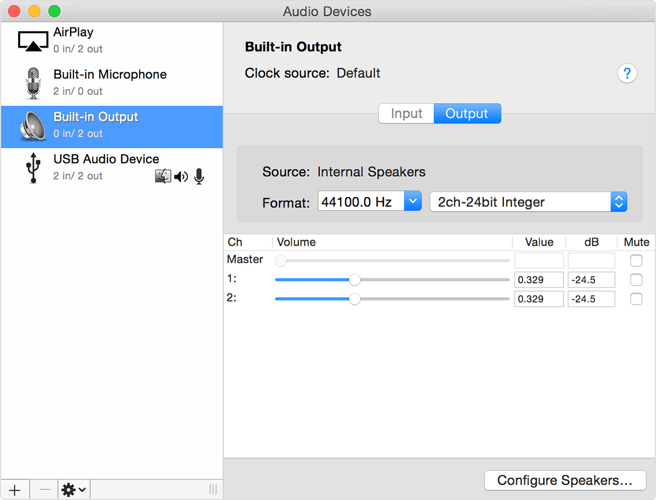 built-in output macbook stuck on mute