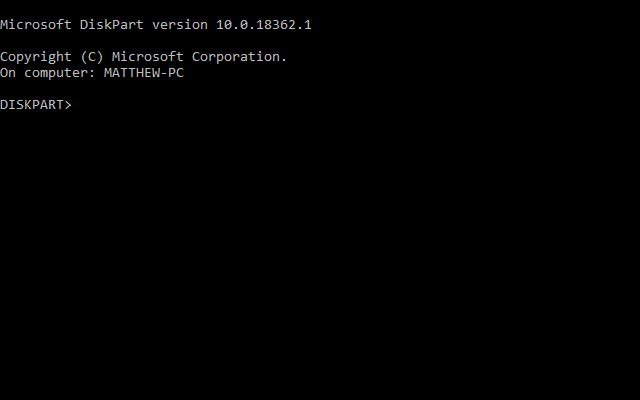 Diskpart utility Failed to Format the Selected Partition (Error 0x8004242d)
