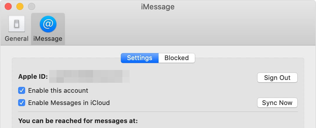 enable this account icloud messages mac not working