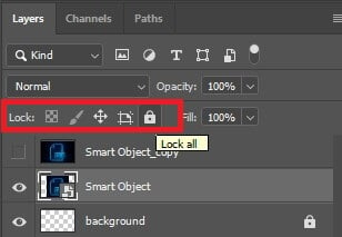 how to unlock layers in photoshop