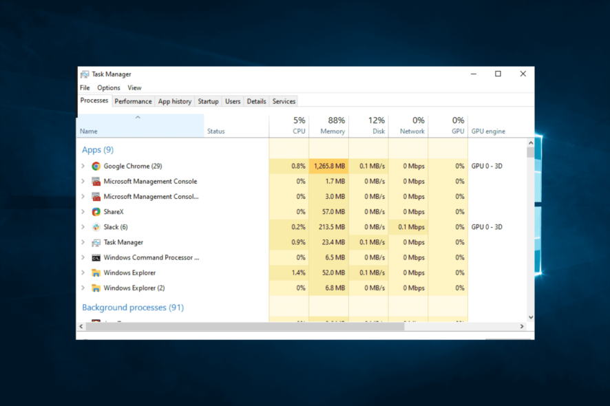 registry high disk usage