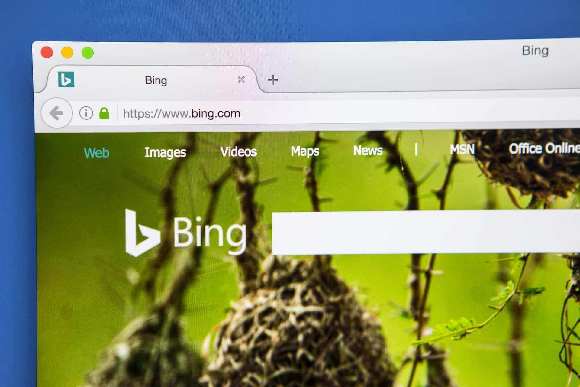 remove bing from firefox new tab