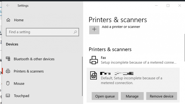 FIX: Pending deletion printer error