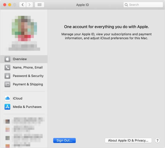 sign out iCloud apple app store your purchase could not be completed
