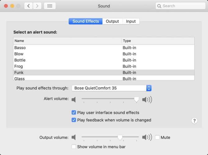 sound effects tab macbook stuck in headphone mode