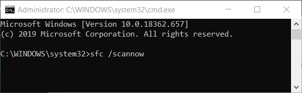 sfc /scannow command Windows Application Error 0xc0000906