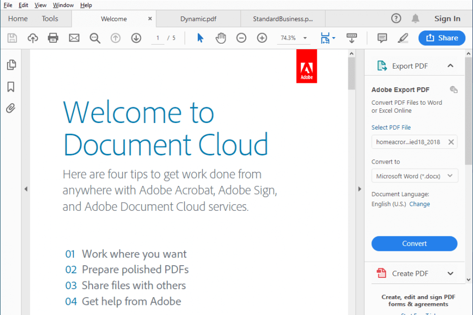 download most recent adobe acrobat reader