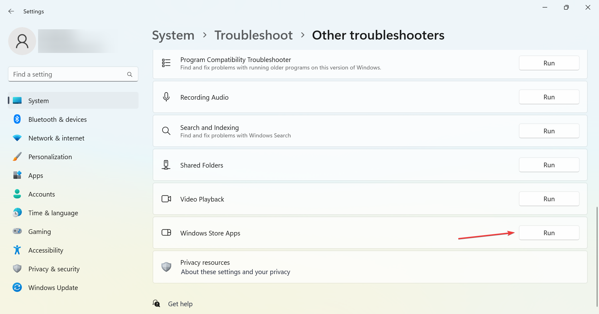 Windows Store Apps troubleshooter to fix Code: 0x87AF0813