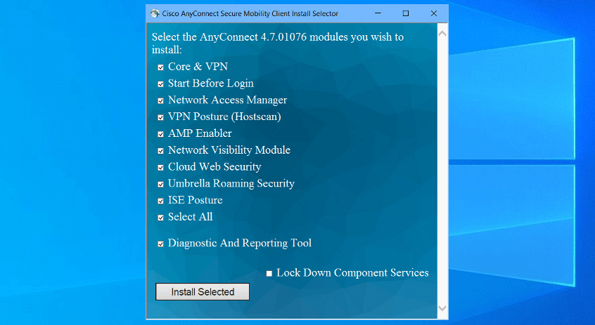 cisco anyconnect secure mobility client