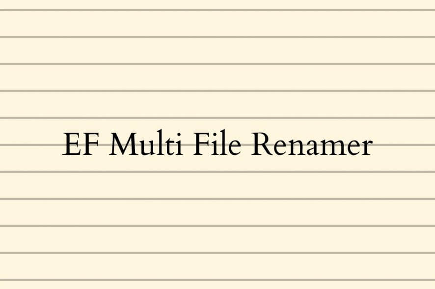 EF Multi File Renamer logo