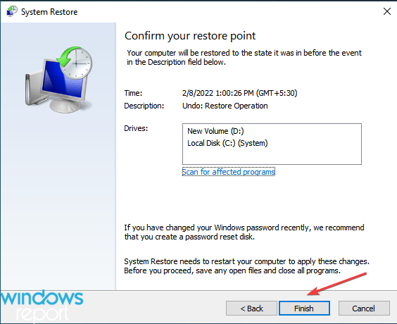 windows 10 slow after system restore