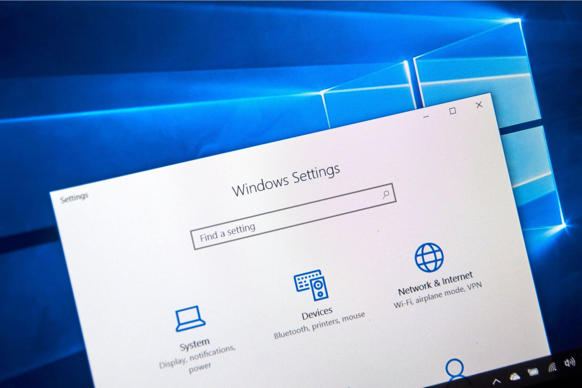 Settings Windows 10