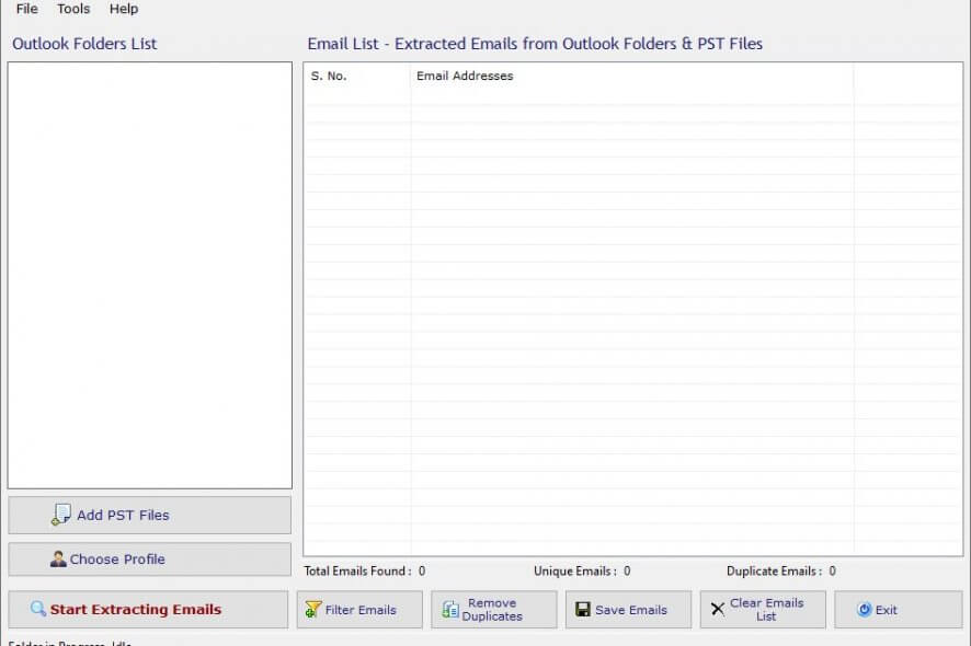 Interface Technocom Email Extractor Outlook