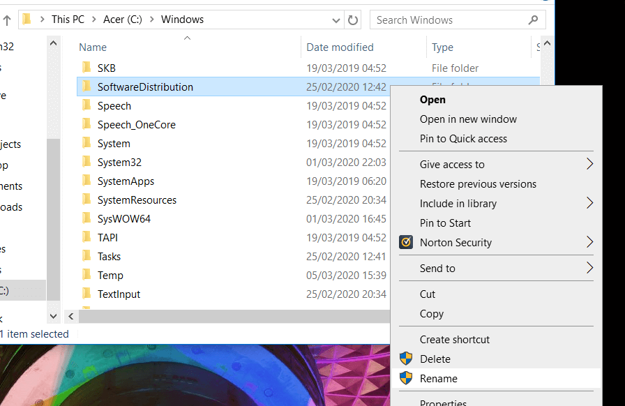 SoftwareDistribution folder Fix Windows Update Error 0x8024401f