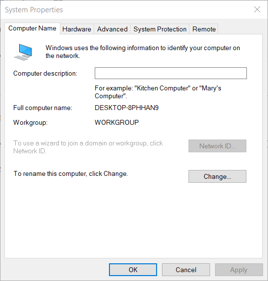 System Properties window you must enable system protection on this drive