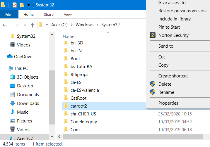 catroot2 folder Fix 0x8007045b Error on Windows