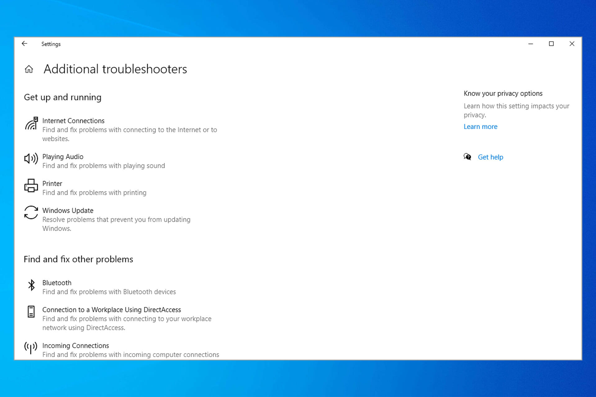 Windows Troubleshooter has stopped working