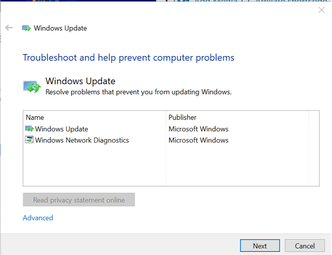 Windows Update error 0x8024a223