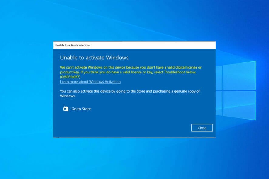 activation key that doesn't work windows 10 11