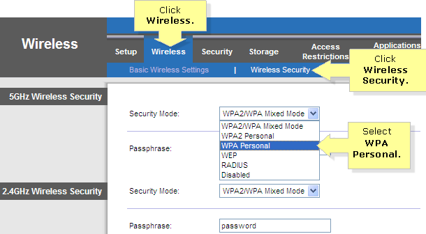 Possible network security key mismatch