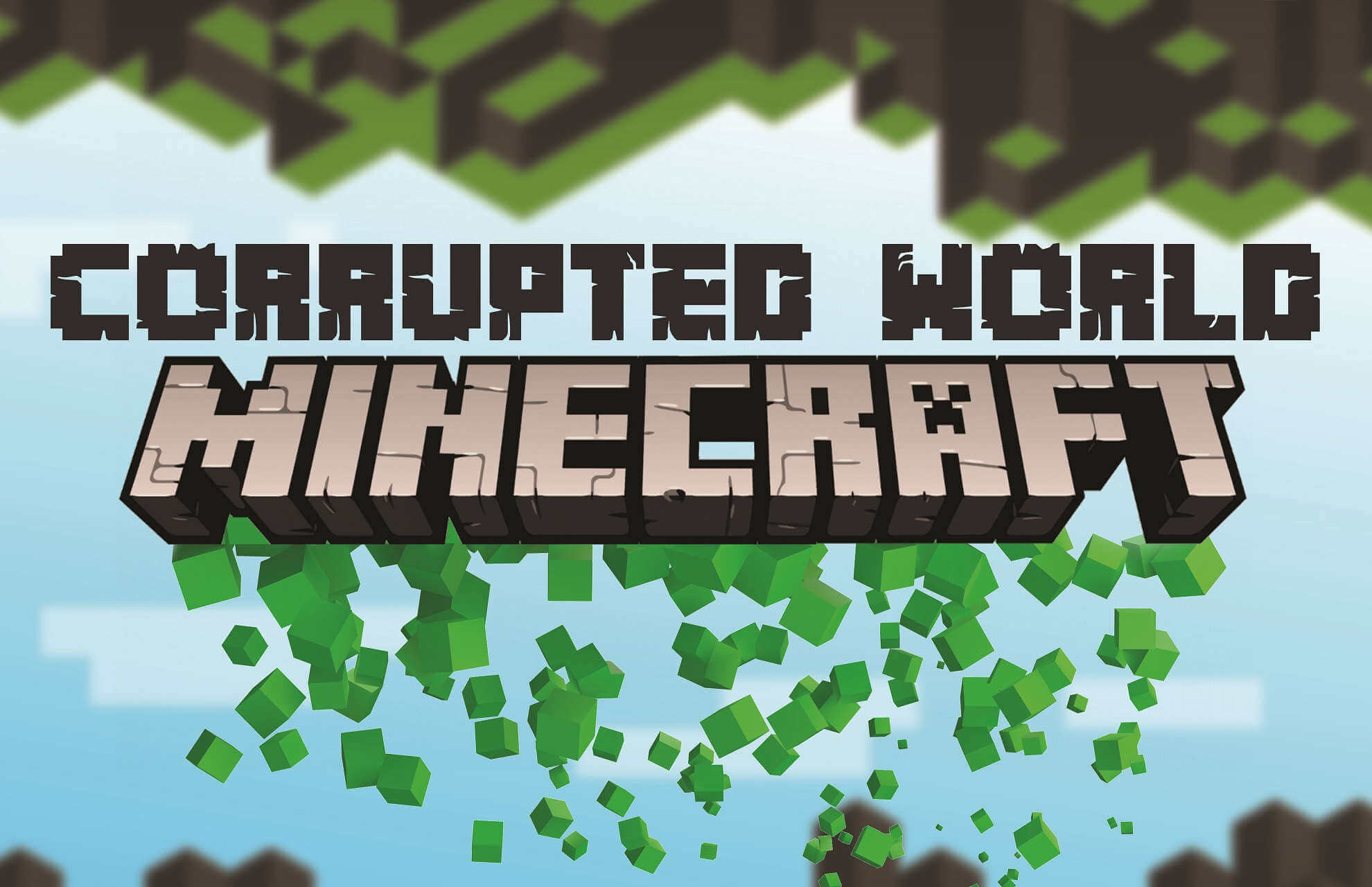 corrupted Minecraft world