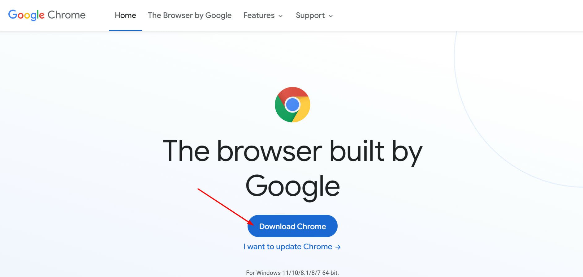 download button Chrome