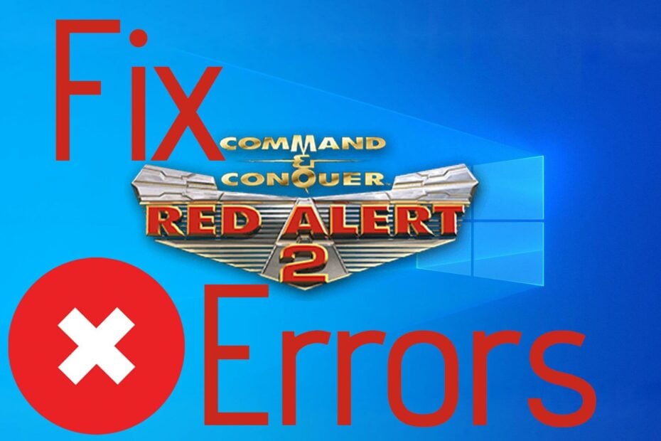 black screen fix red alert 2