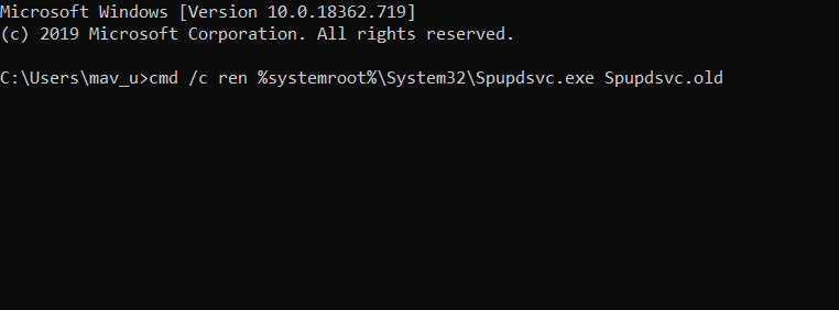 rename Spupdsvc command Windows Update Error 0x8024000b on Windows 10