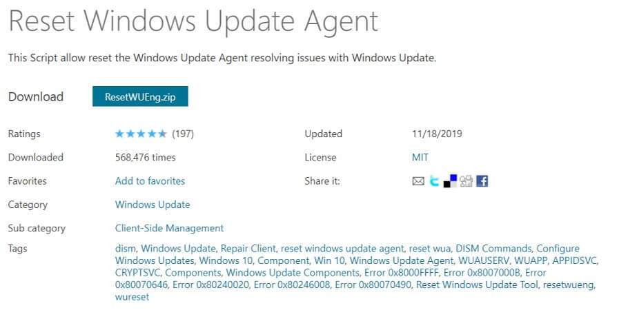 Windows update error C80003F3