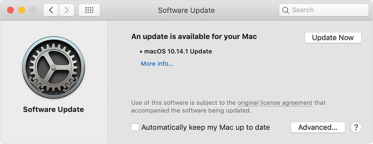 an update is available for your mac airplay not appearing on mac