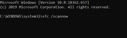 sfc /scannow command Windows 10 Activation Error 0xc0020036