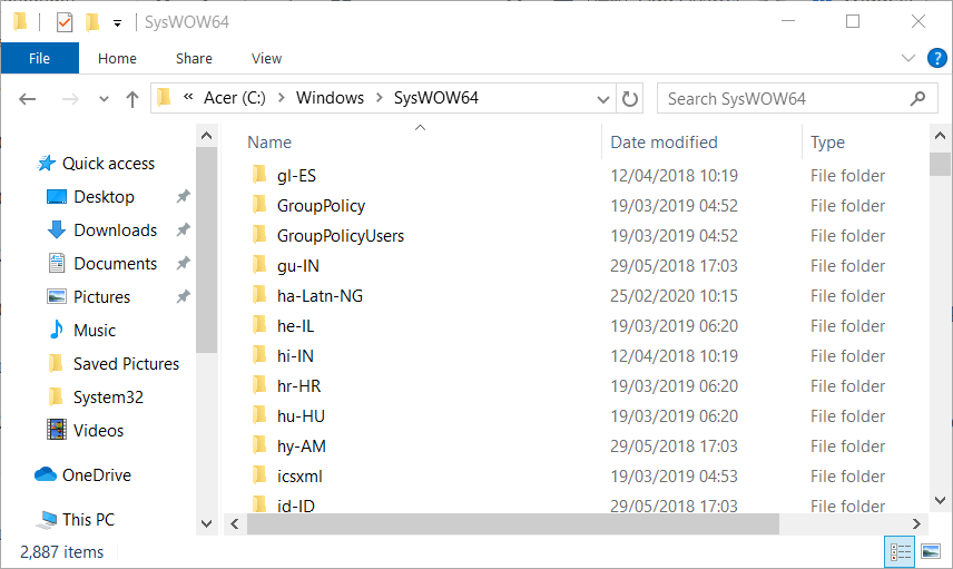 SysWOW64 folder error comdlg32.ocx windows 10