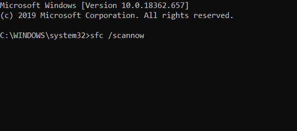 sfc /scannow command Windows Update Error 0xc190011f