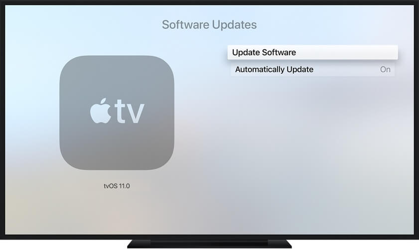 apple tv not finding airpods or headphones update software