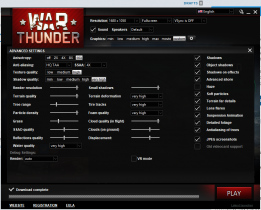 war thunder system requirements for high settings