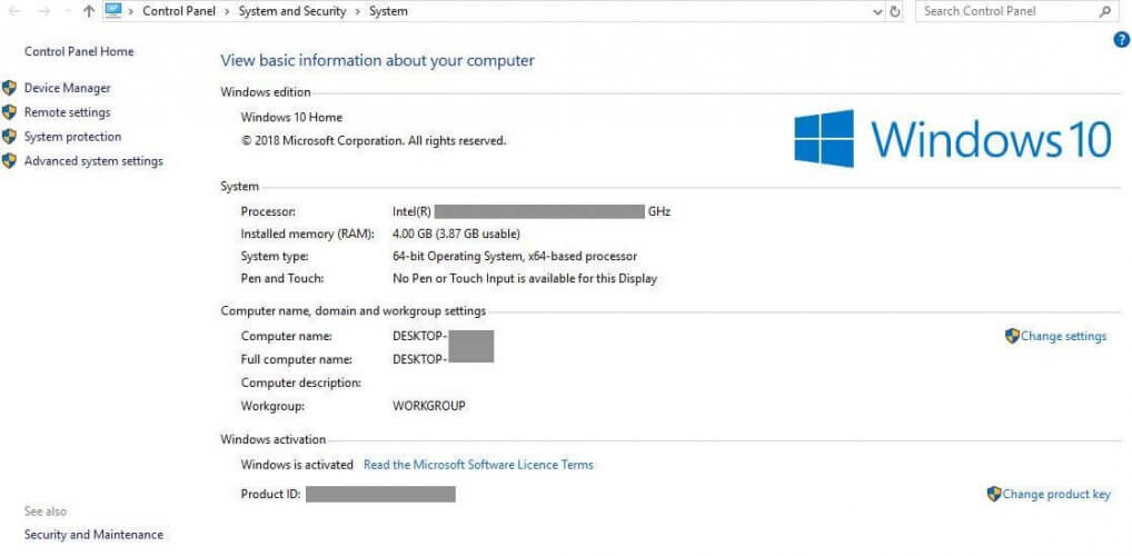 windows activated message in system