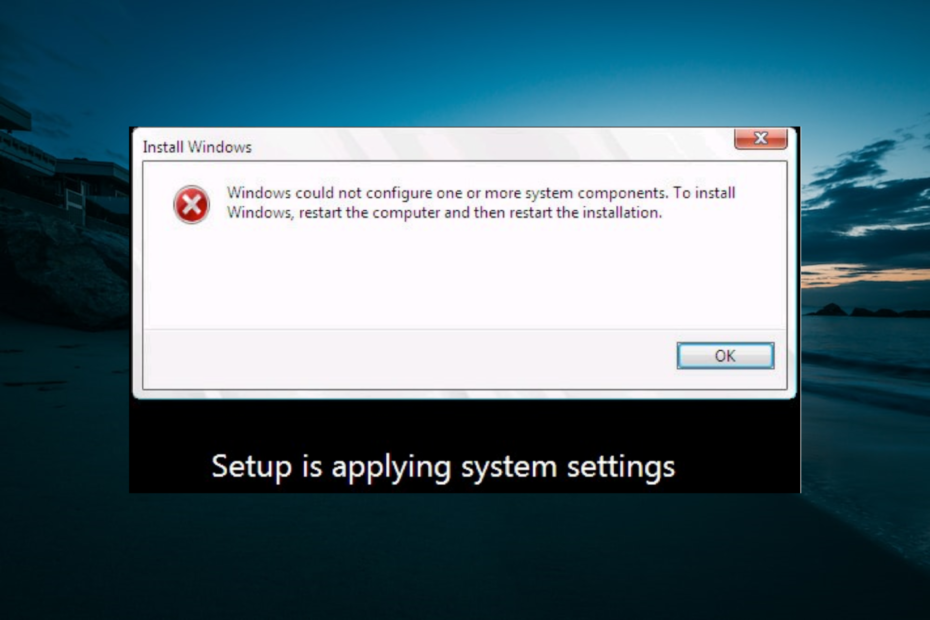 Fix: Windows Could not Configure One or More Components