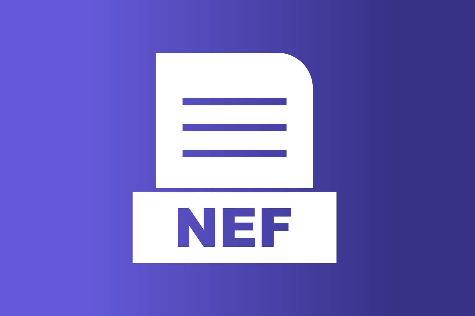 open NEF files