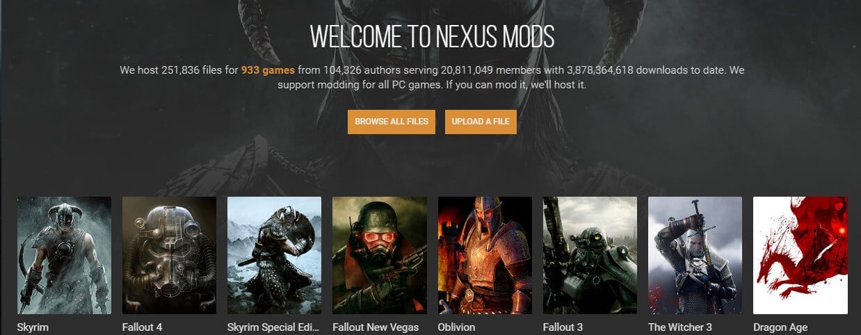 Nexus mods screenshot - nexus mod manager is not set up to work with skyrim