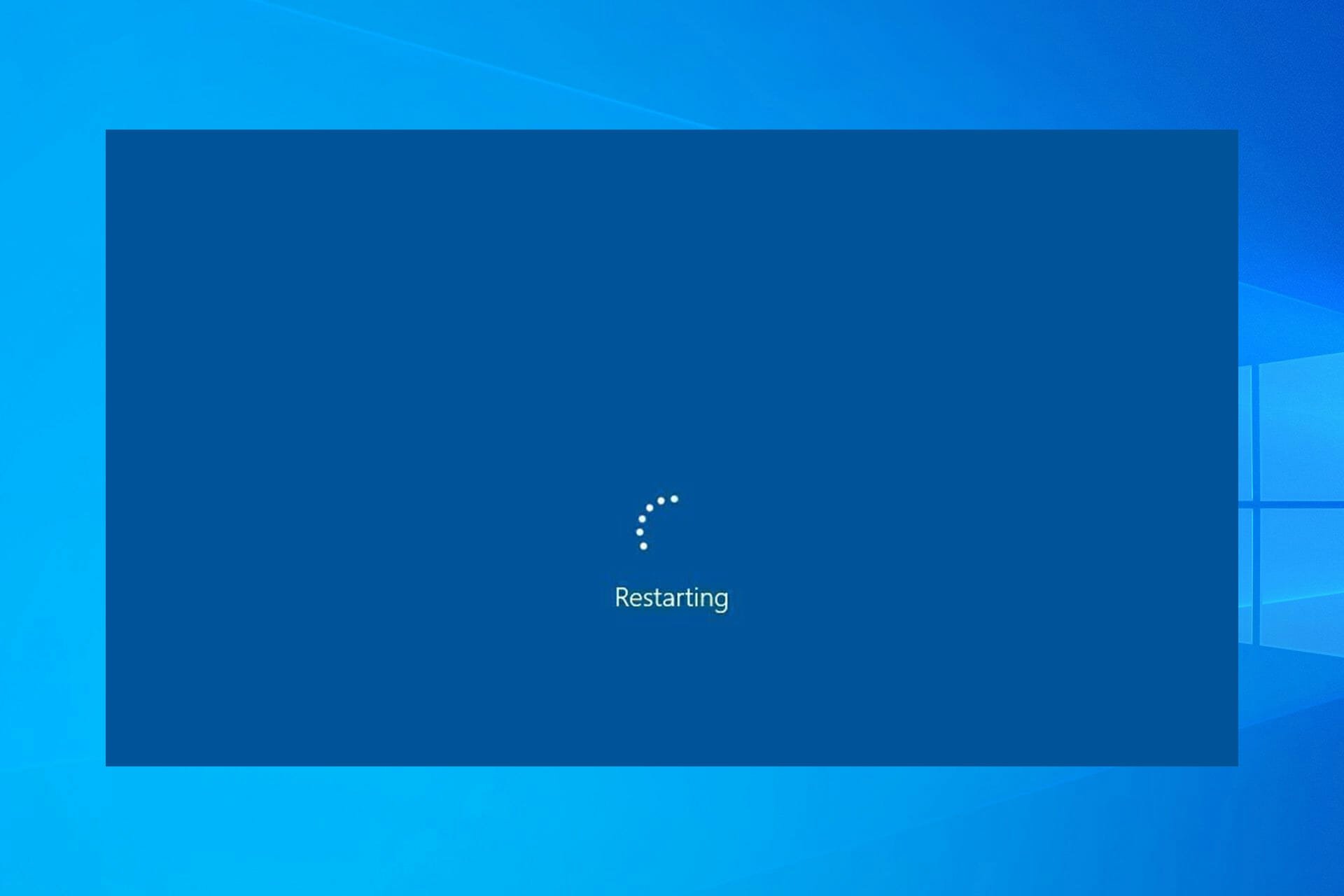Windows 10 11 is not restarting