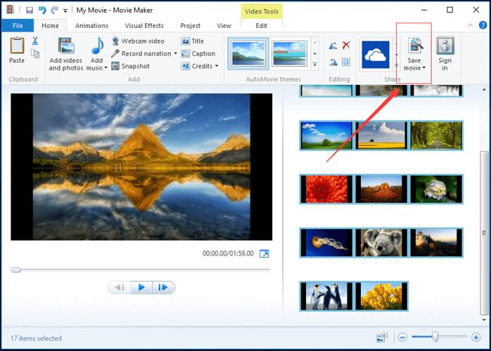grab Windows Movie Maker
