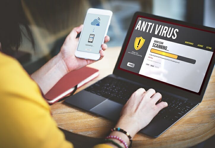 temporarily disable the antivirus