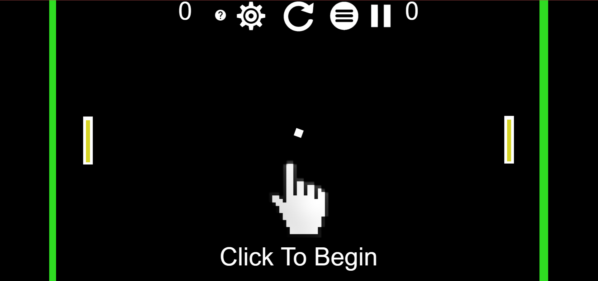 click to start pong game browser