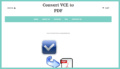 convert online vce format to pdf